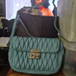 Badgley Mischka Light Blue  Shoulder Bag Or Crossbody NEW